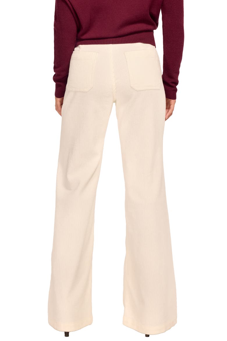 Demi Cleo Corduroy Wide Leg Pants, Alternate, color, WINTER WHITE