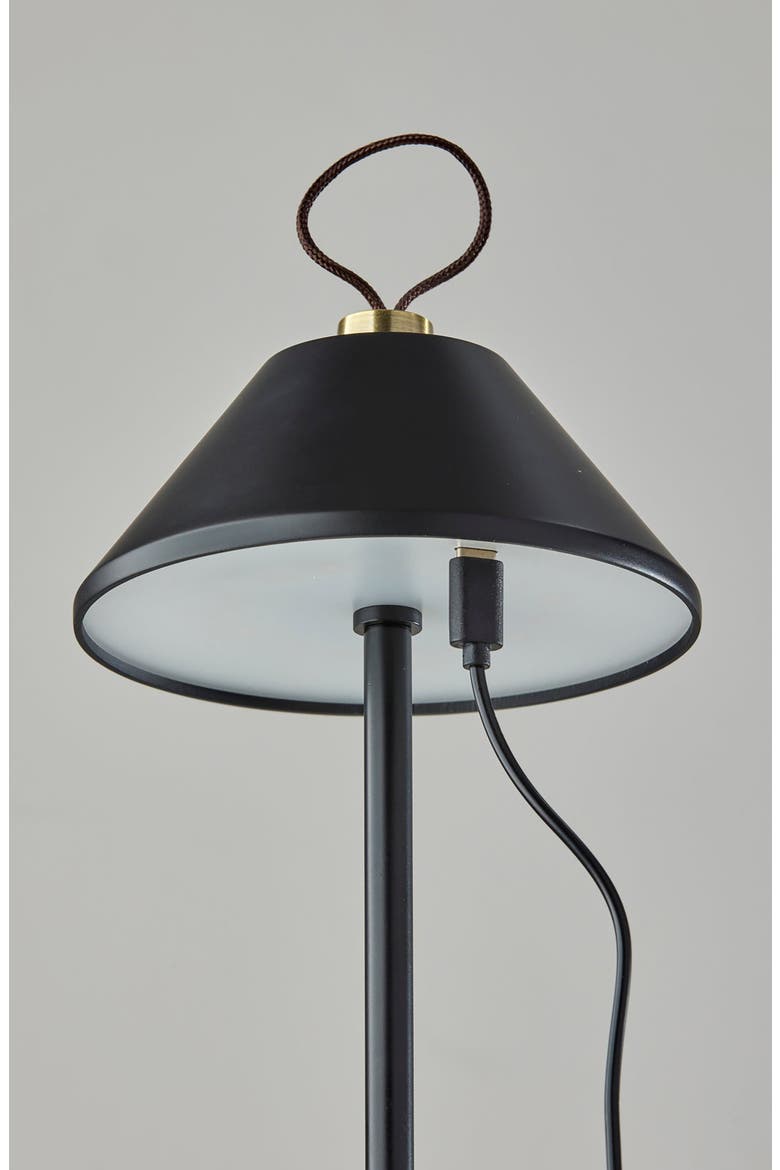 Danny Cordless LED Lamp, Alternate, color, BLACK / ANTIQUE BRASS