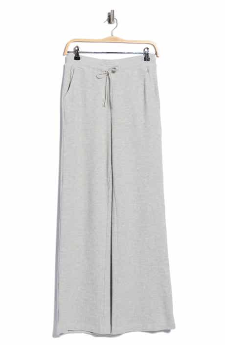 Waffle Knit Wide Leg Pants