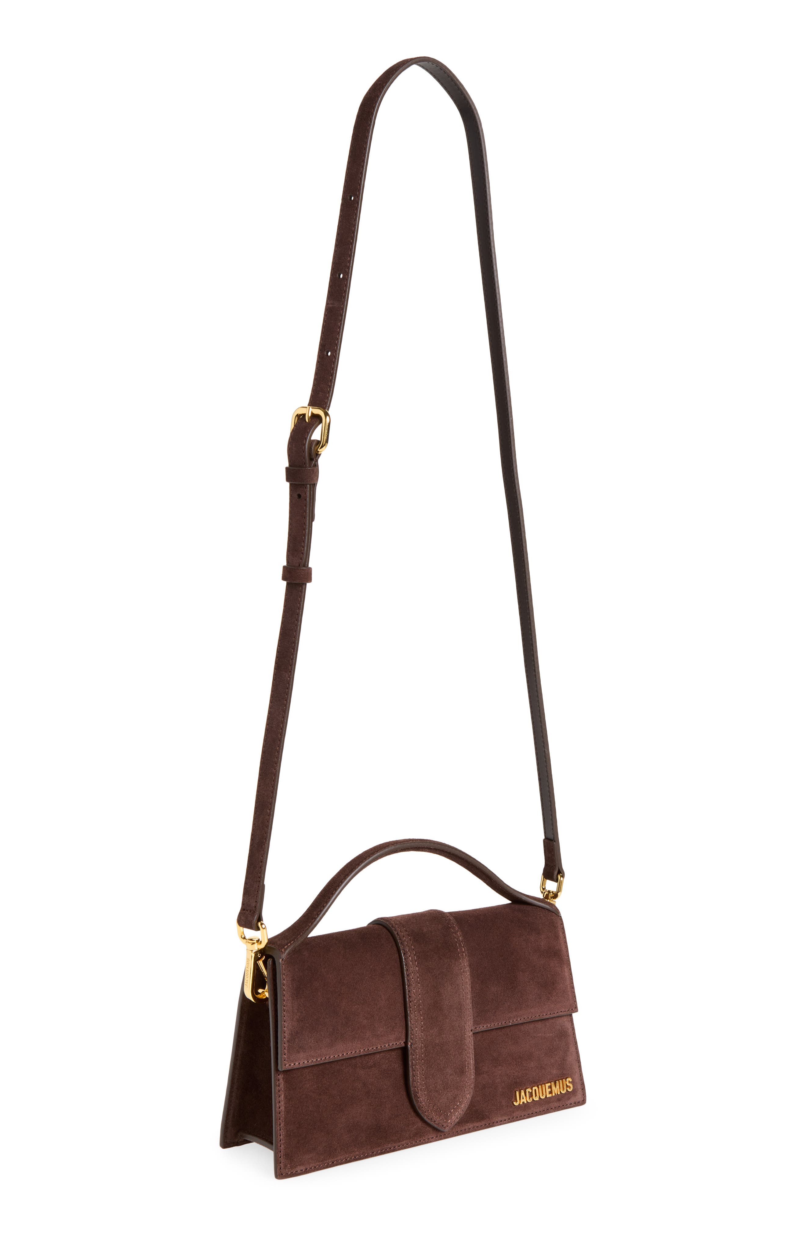 Le Grand Bambino Suede Crossbody Bag, Alternate, color, MEDIUM BROWN 855