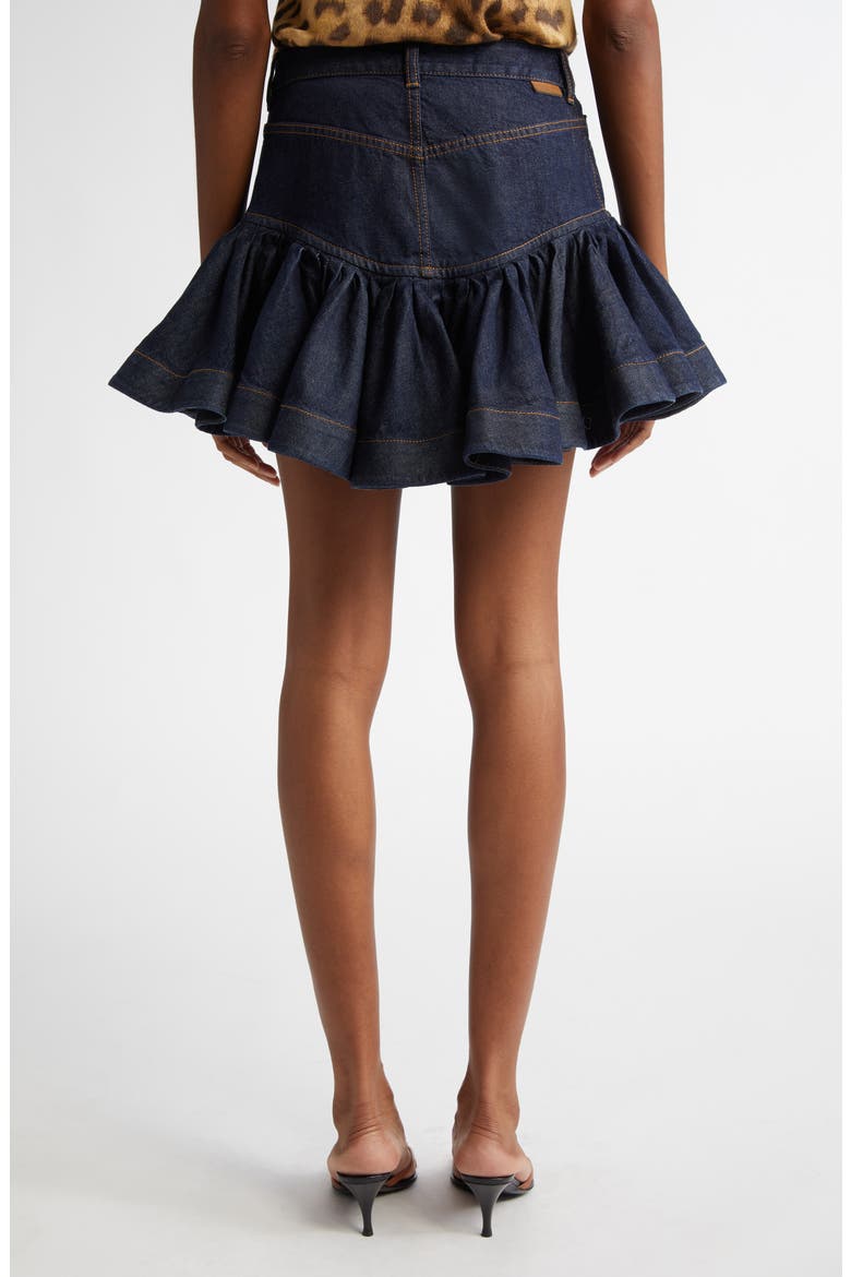 Frill Denim Miniskirt (Women) | Nordstrom