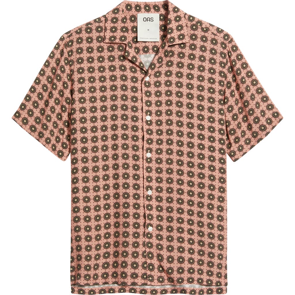 Oas Medallion Print Viscose Camp Shirt