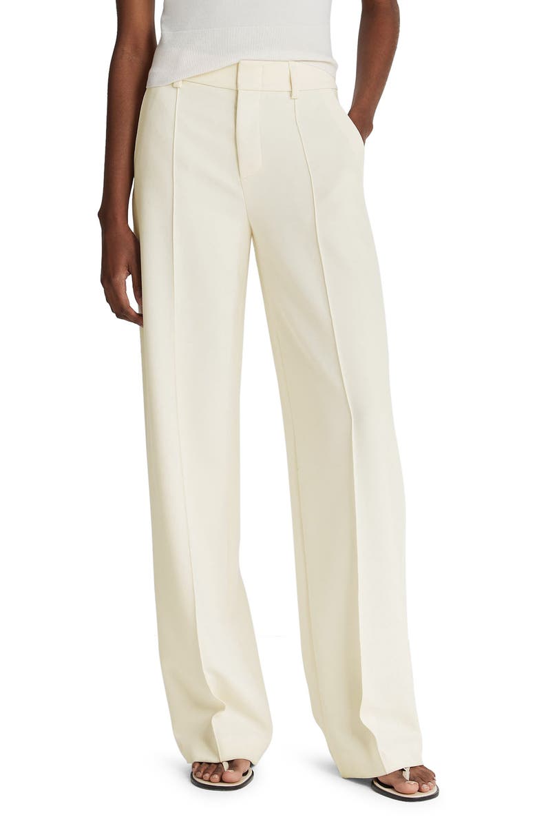 Vince Pintuck Wide Leg Pants, Main, color, Off White
