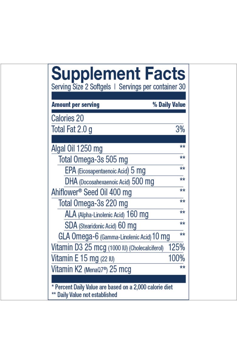 Wiley's Finest Omega-3 60 Softgels with Plant-Based Algae Oil, Alternate, color, NO COLOR