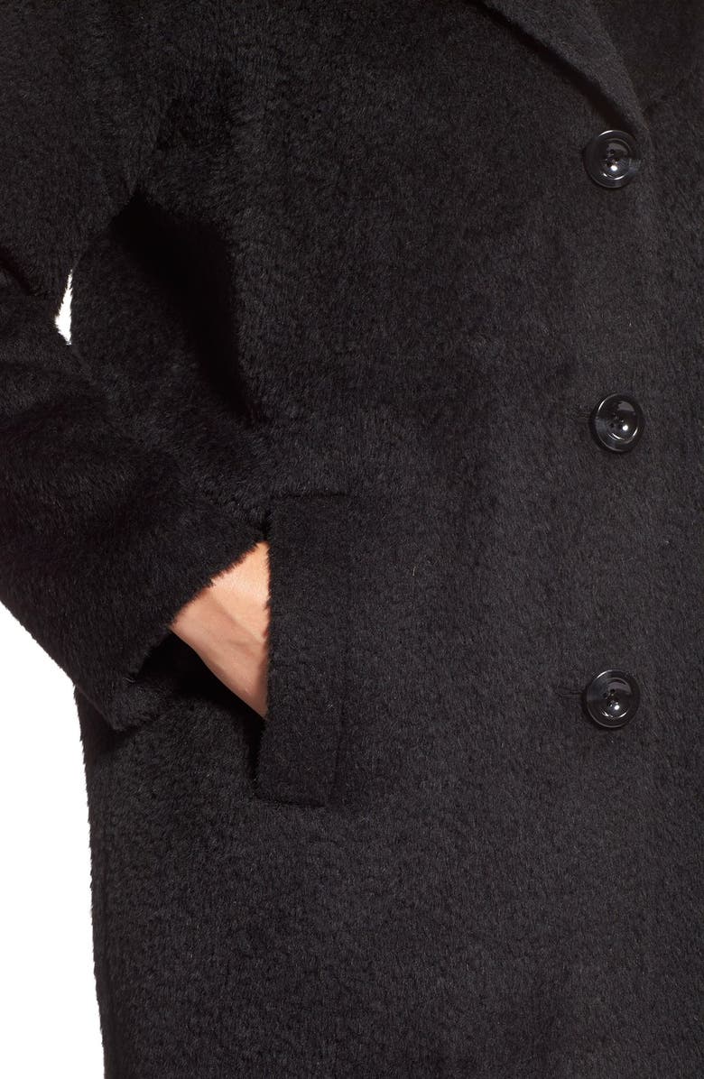 Kristen Blake Wool & Alpaca Blend Notch Collar Coat, Alternate, color,