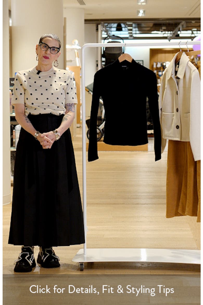 Mock Neck Long Sleeve Rib Top video