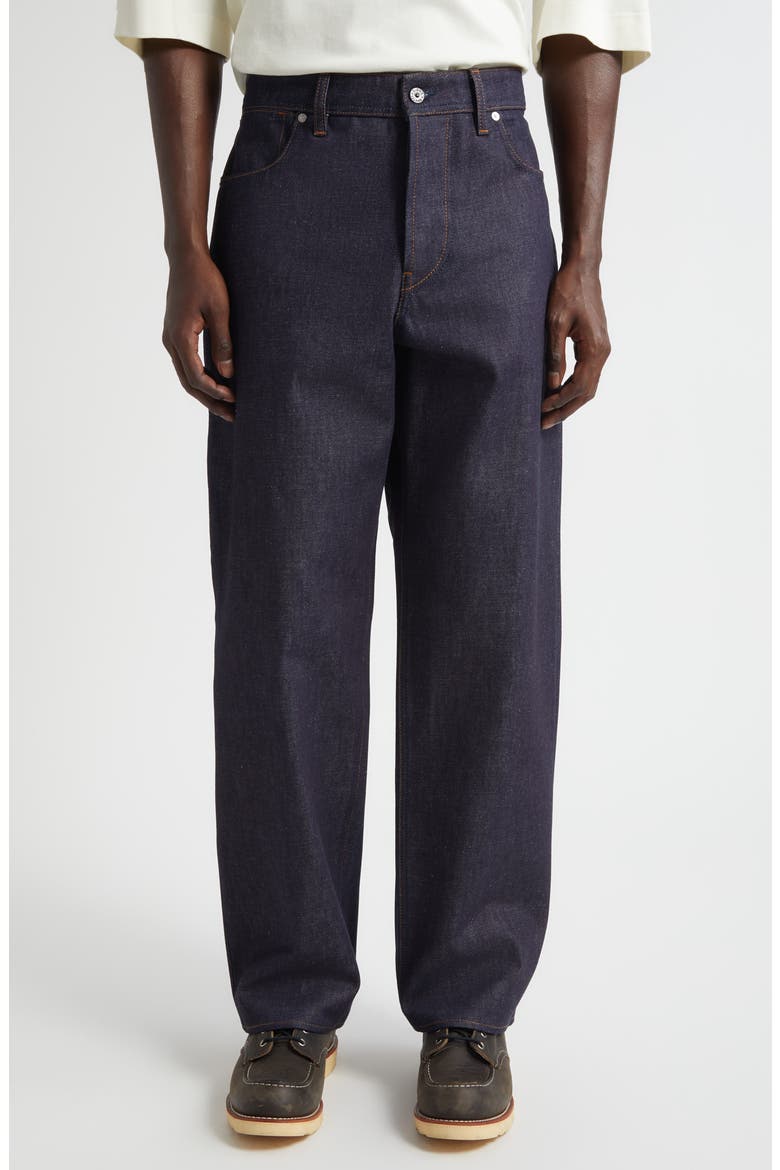 Straight Leg Jeans, Main, color, INDIGO DENIM RAW