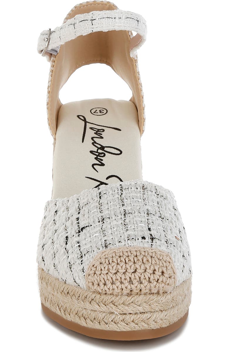 LONDON RAG Regatta Platform Wedge Espadrille, Alternate, color, White