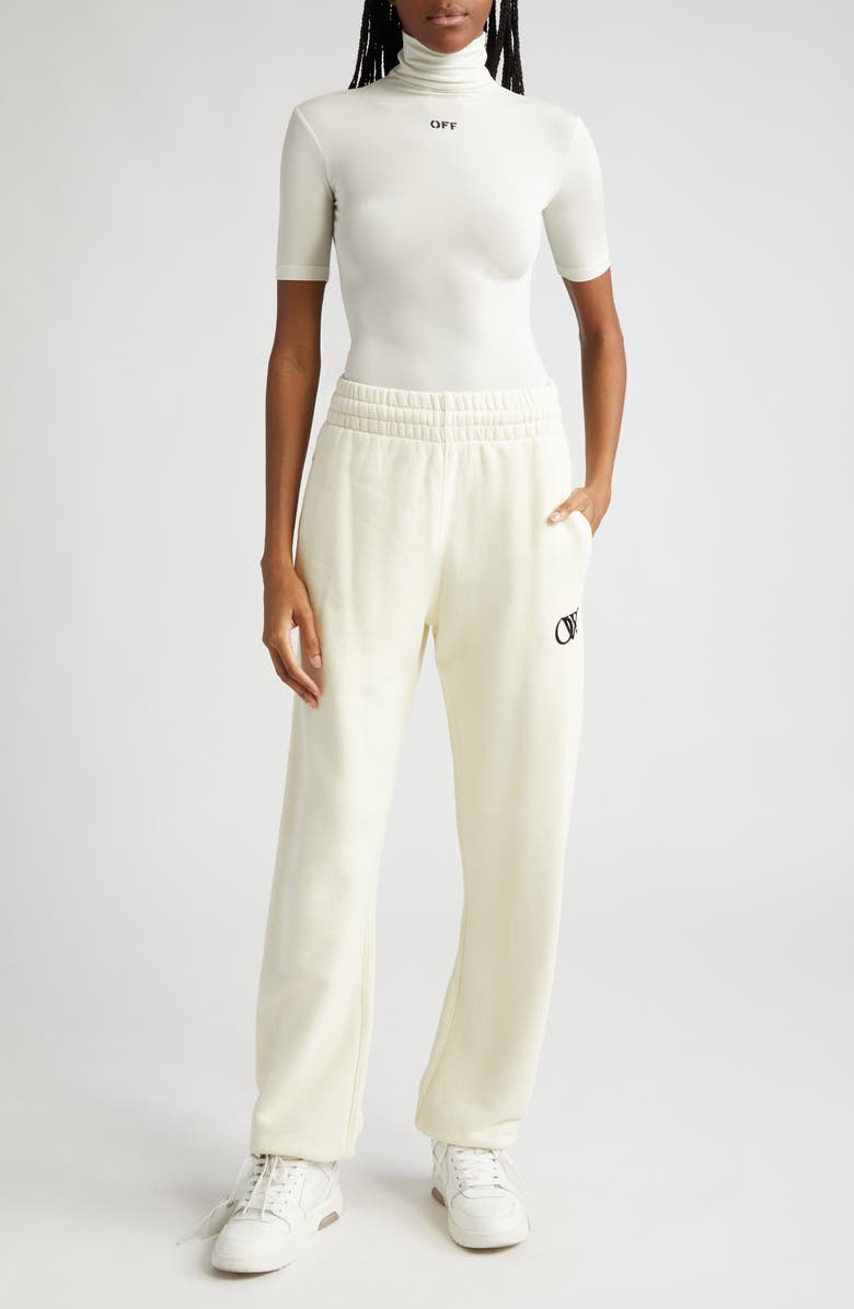 Off-White Off Stamp Second Skin Funnel Neck Top, Alternate, color, 