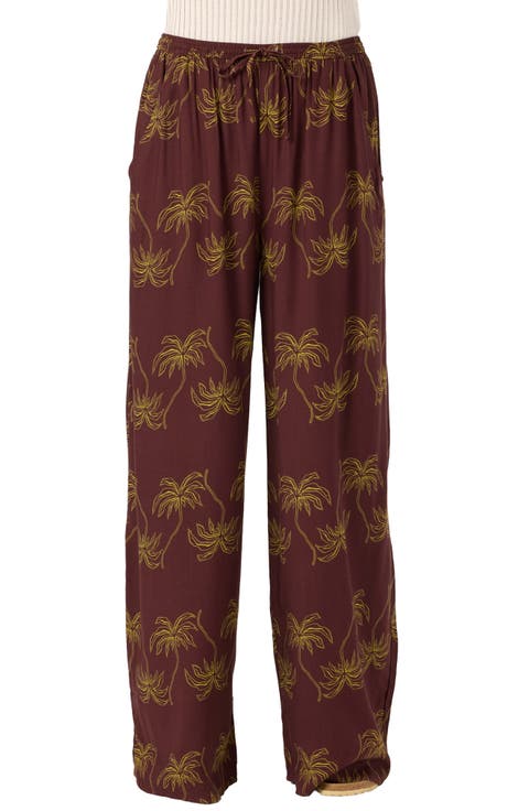 Rosalie Palm Stripe Pants