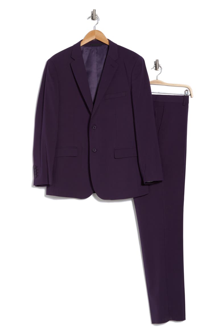 Classic Fit 3-Piece Suit, Alternate, color, PLUM