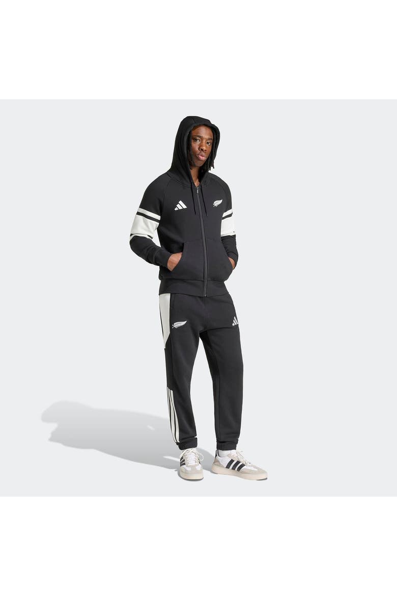 Men's adidas Black All Blacks Leisurewear Full-Zip Hoodie, Alternate, color, Black