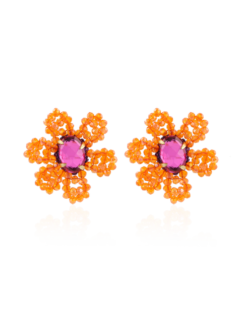 CE SI Blooming Flower M - Orange/Fuchsia