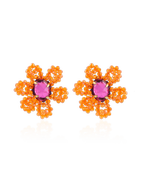 LOTT.gioielli CE SI Blooming Flower M - Orange/Fuchsia