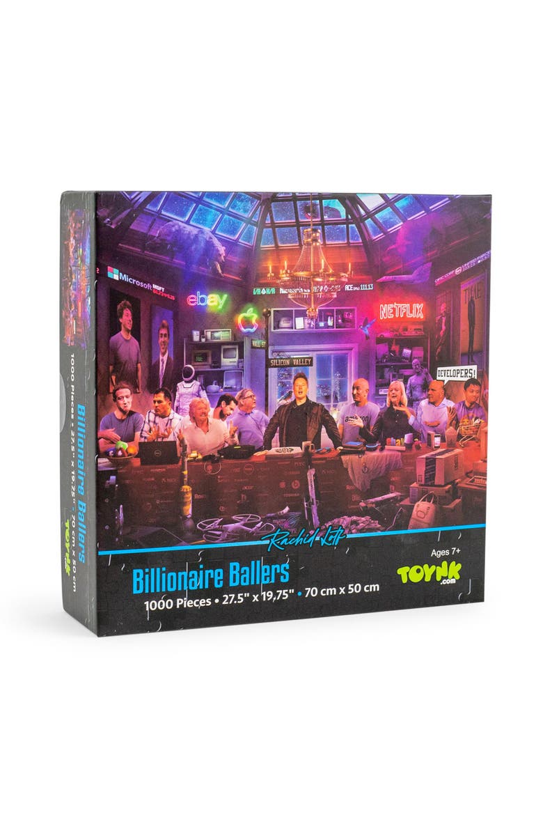 Tech Billionaires 1000-Piece Jigsaw Puzzle By Rachid Lotf | Toynk Exclusive, Main, color, Multi-Color