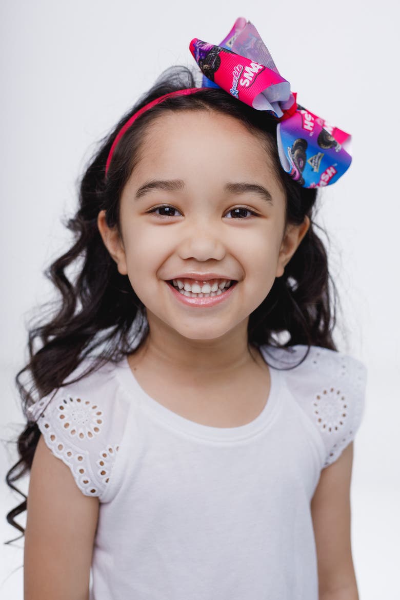 Bow Headband, Alternate, color, Pink Sparkle Smash