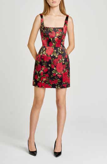 WAYF Clara Floral Satin Minidress