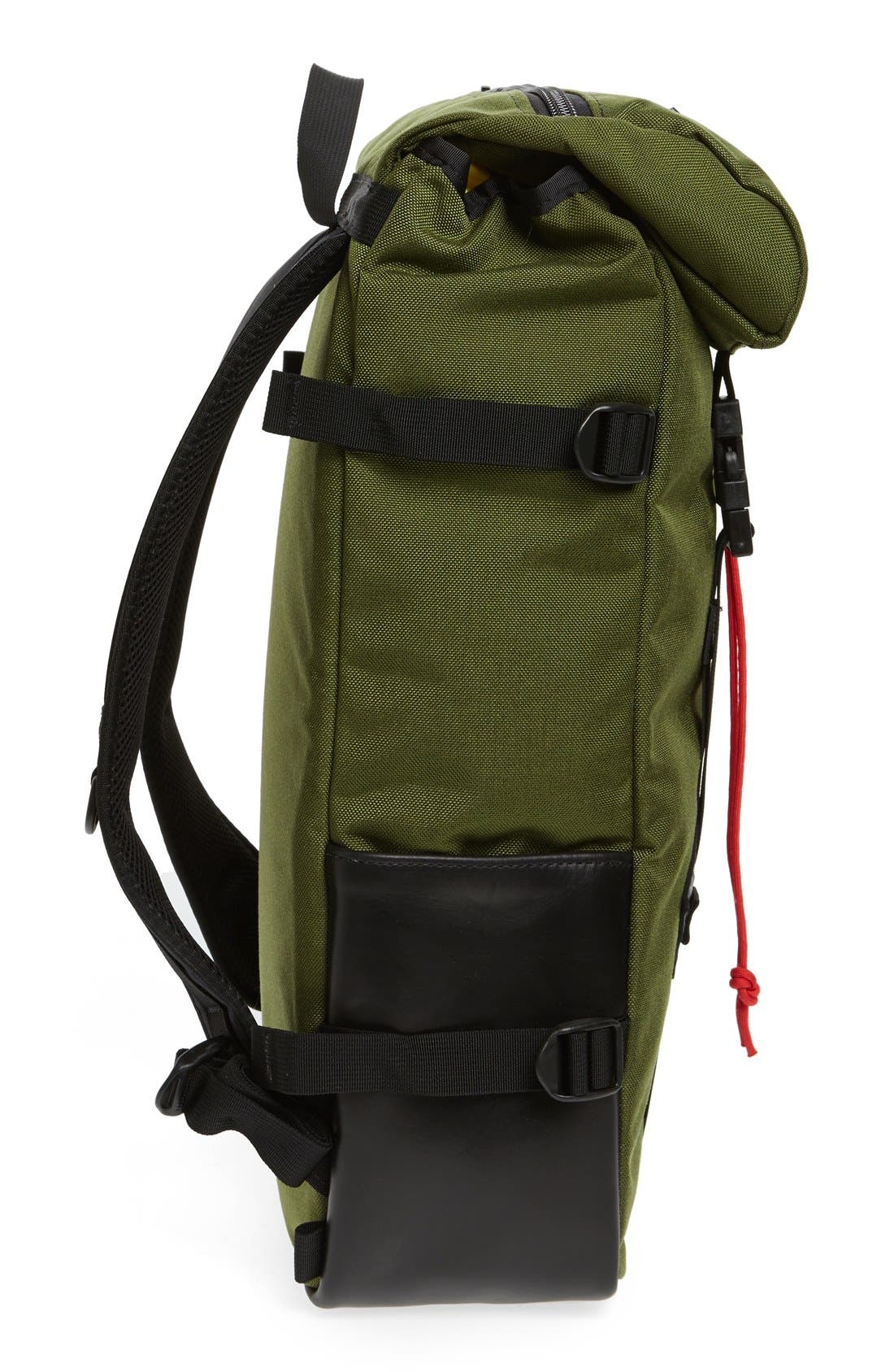 'Klettersack' Backpack, Alternate, color, OLIVE/ BLACK LEATHER