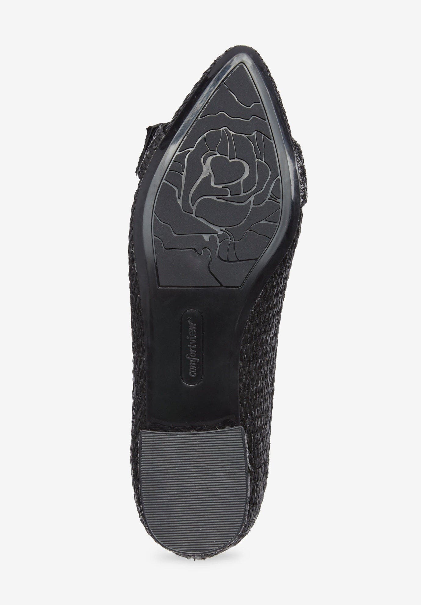 Comfortview The Genessa Slip On Flat, Alternate, color, Black