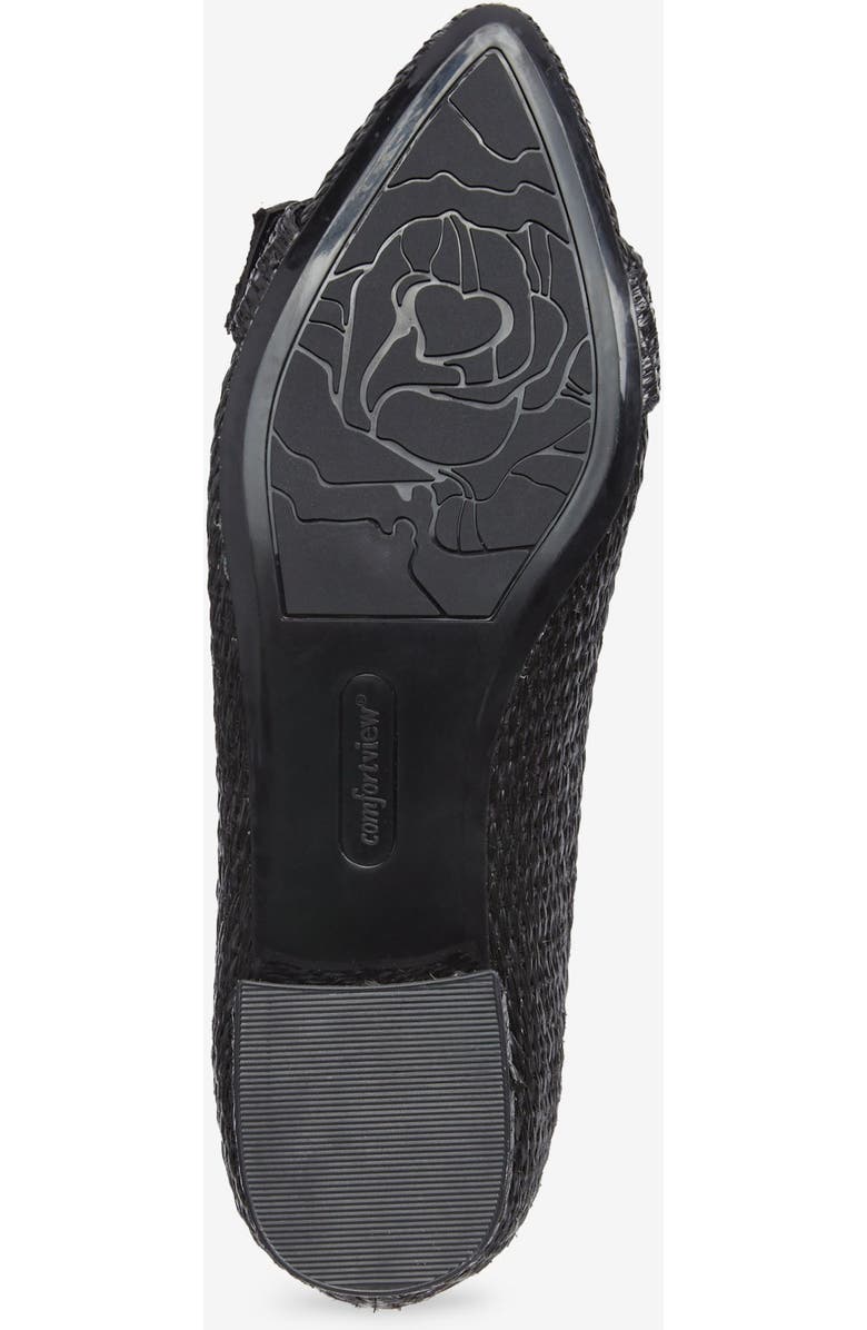 Comfortview The Genessa Slip On Flat, Alternate, color, Black