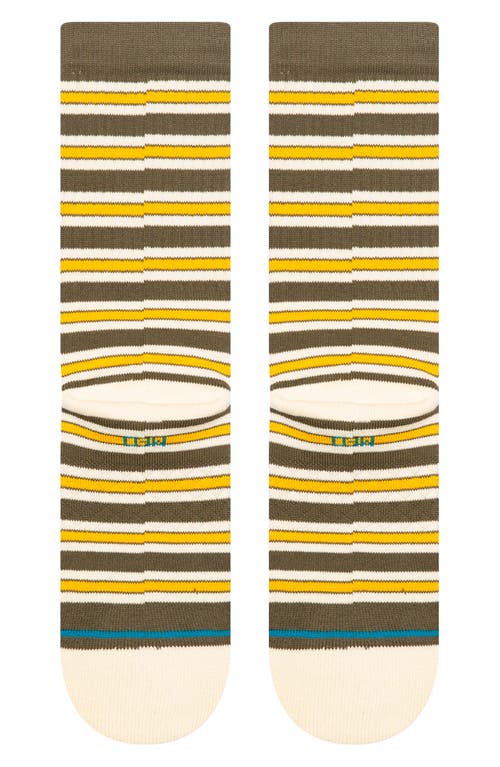 Stance Ollie Stripe Crew Socks In Brown