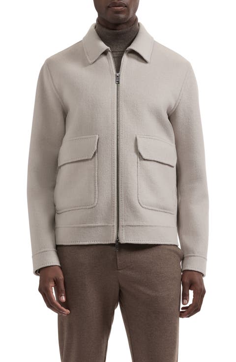 Wool Blend Blouson Jacket