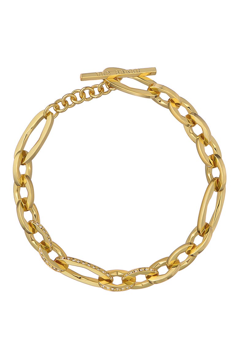 Shianne Crystal Shimmer Chain Bracelet, Main, color, GOLD TONE / CLEAR CRYSTAL
