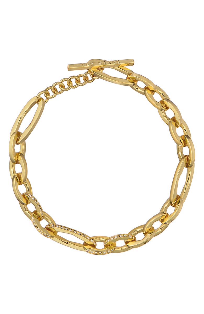Ted Baker Shianne Crystal Shimmer Chain Bracelet, Main, color, Gold Tone / Clear Crystal