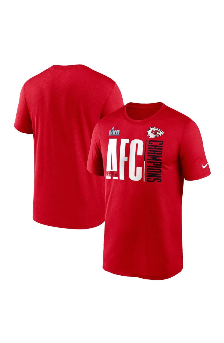 Nike Men's Nike Red Kansas City Chiefs 2022 AFC Champions Iconic T-Shirt, Main, color, 