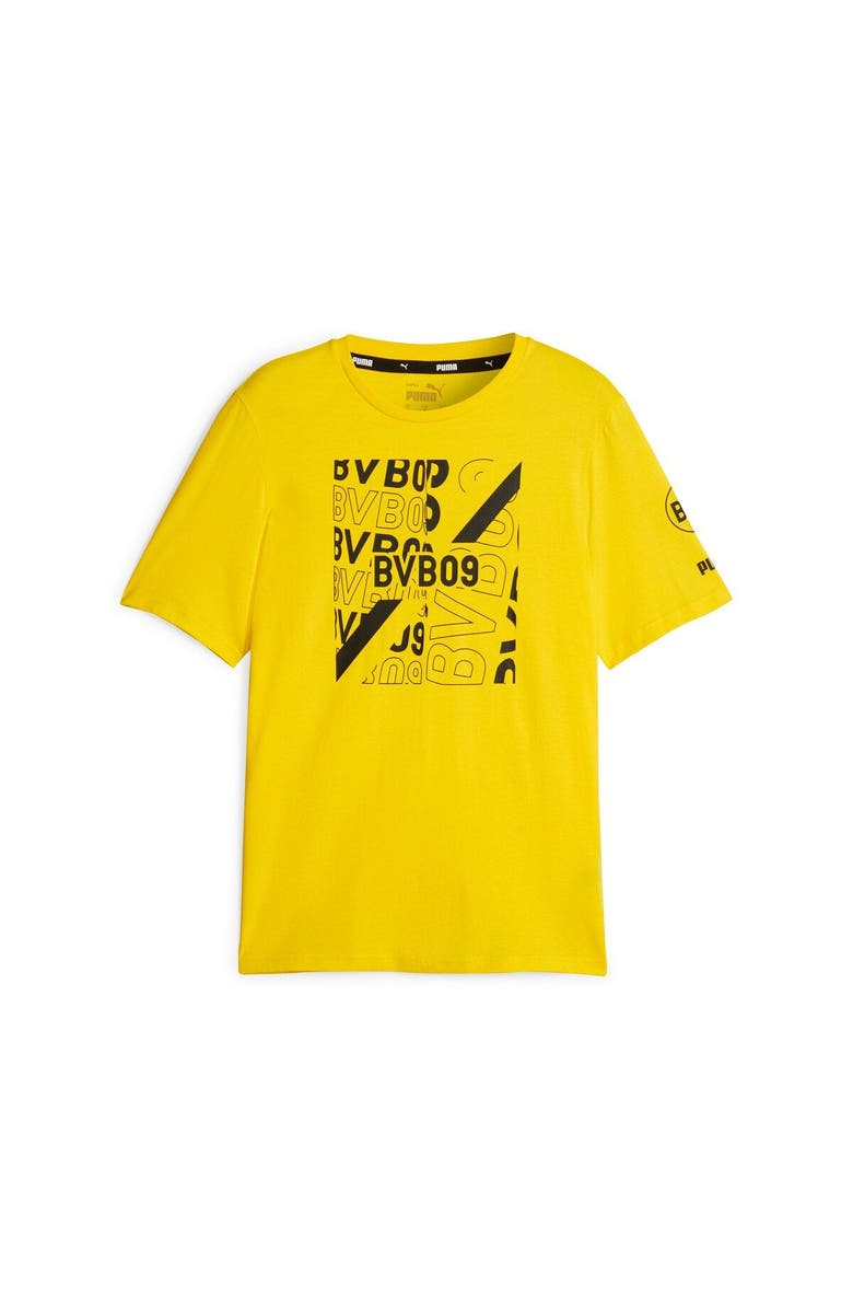 PUMA Men's Puma  Yellow Borussia Dortmund FtblCore Graphic T-Shirt, Alternate, color, 