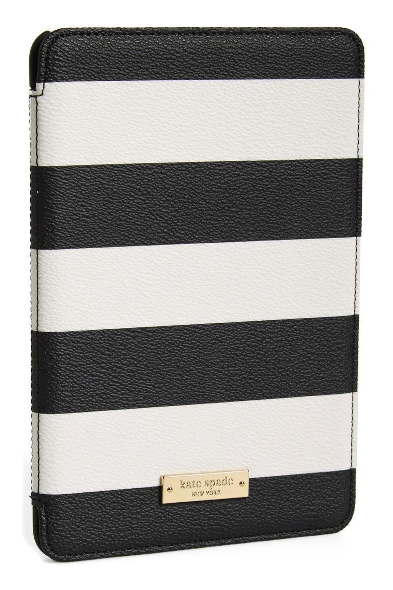 'hawthorne lane' iPad mini case, Main, color, CREAM/ BLACK