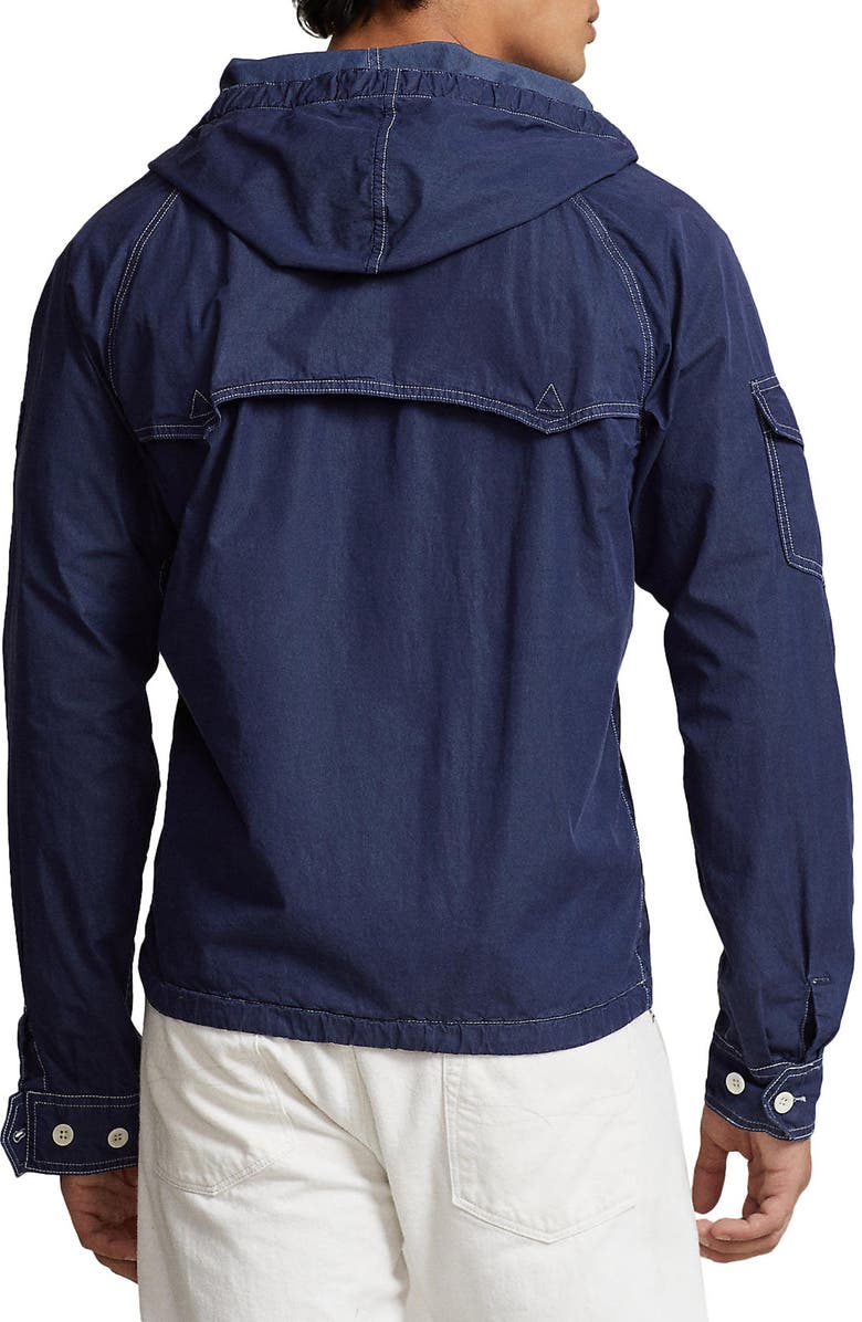 Polo Ralph Lauren Hooded Cotton Blend Jacket, Alternate, color, 