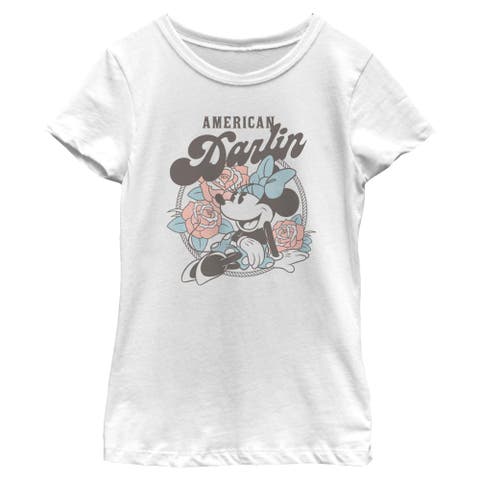 Girl's Minnie Mouse American Darling  Graphic T-Shirt