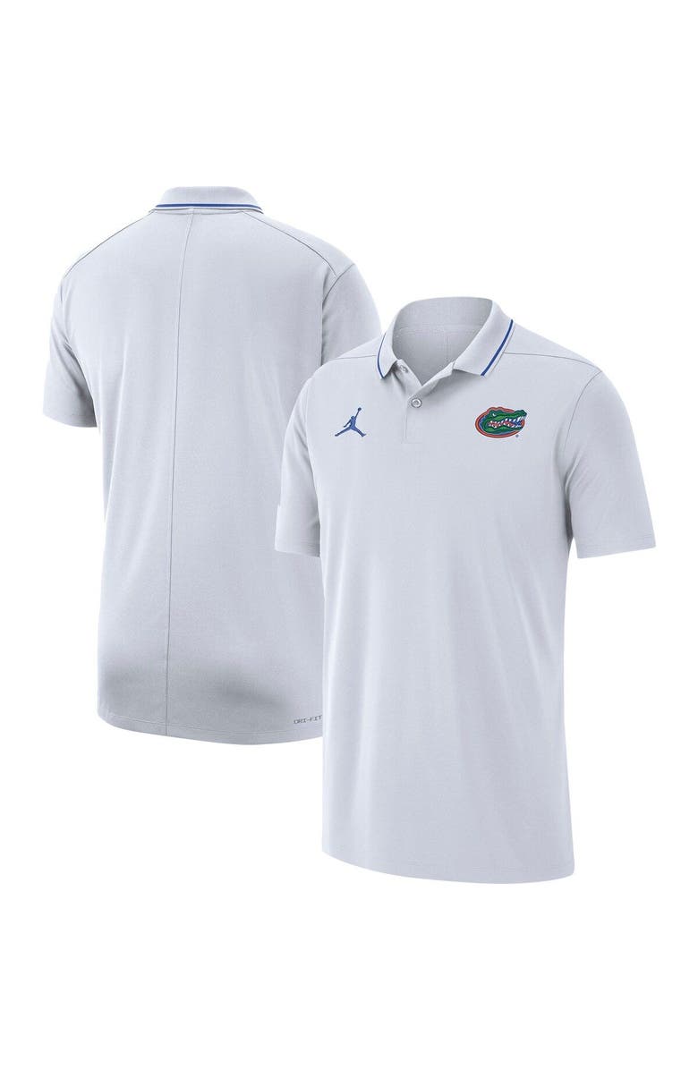Jordan Brand Men's Jordan Brand White Florida Gators 2023 Coaches Performance Polo, Alternate, color, 