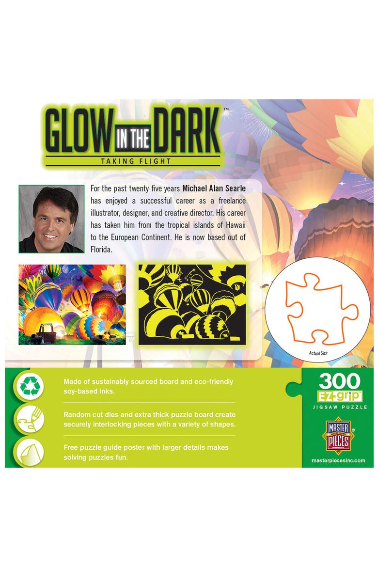 Taking Flight 300 Piece Glow Puzzle, Alternate, color, Multicolor