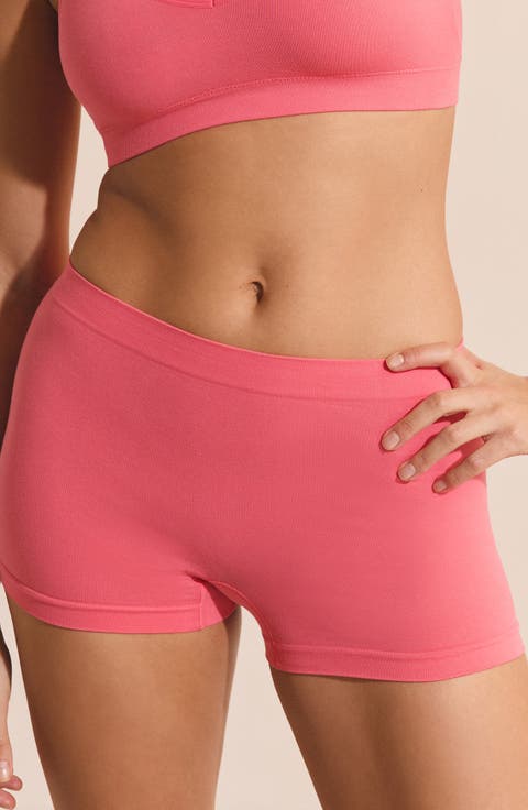 Amande Seamless Cotton Blend Boyshorts