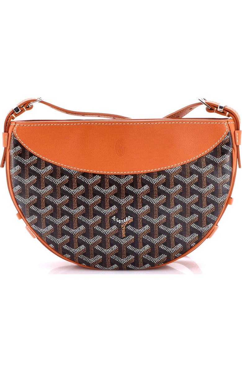 Pre-Owned Goyard Hirondelle Shoulder Bag Coated Canvas and Leather, Main, color, Brown