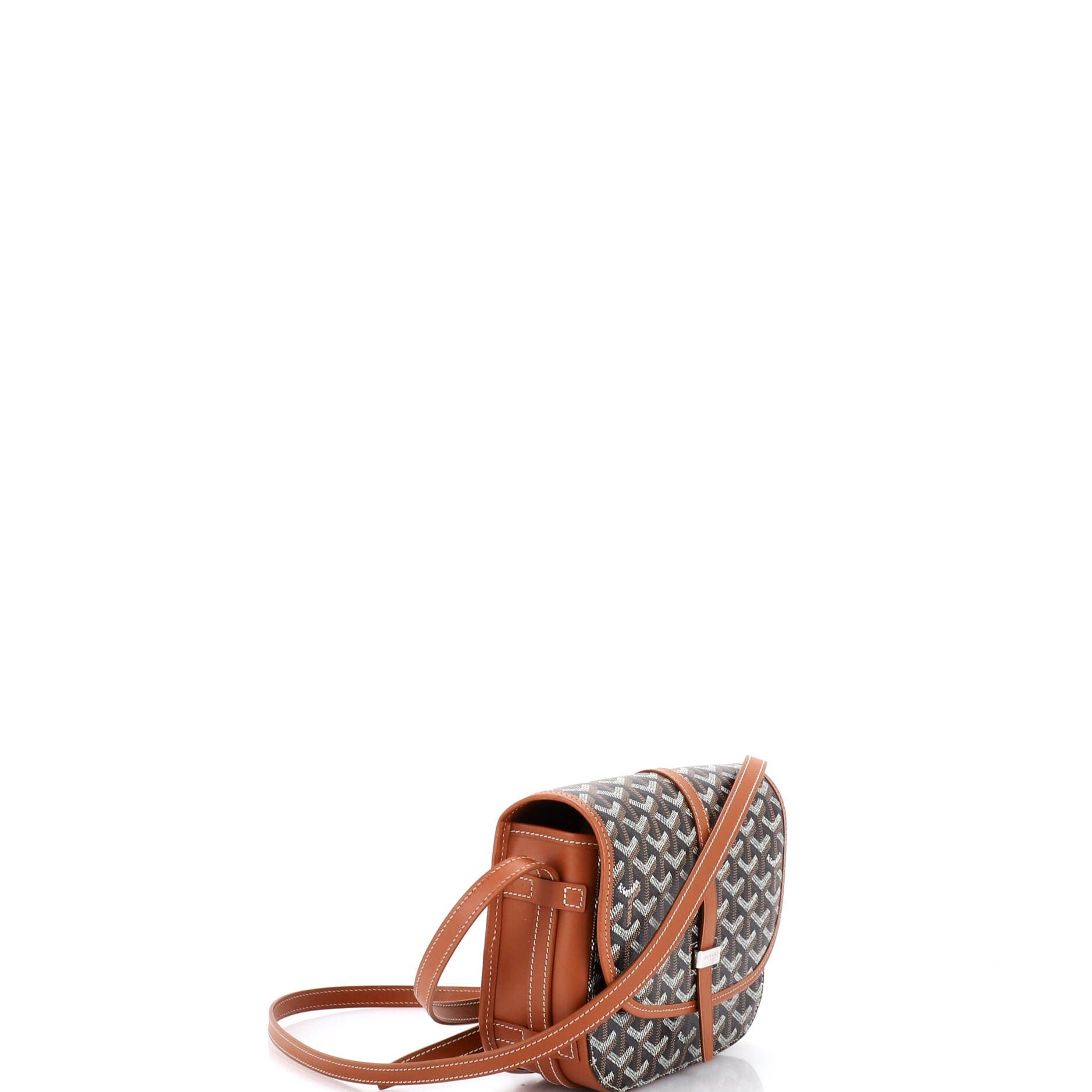 Pre-Owned Goyard Belvedere II Messenger Bag Coated Canvas PM, Alternate, color, Brown