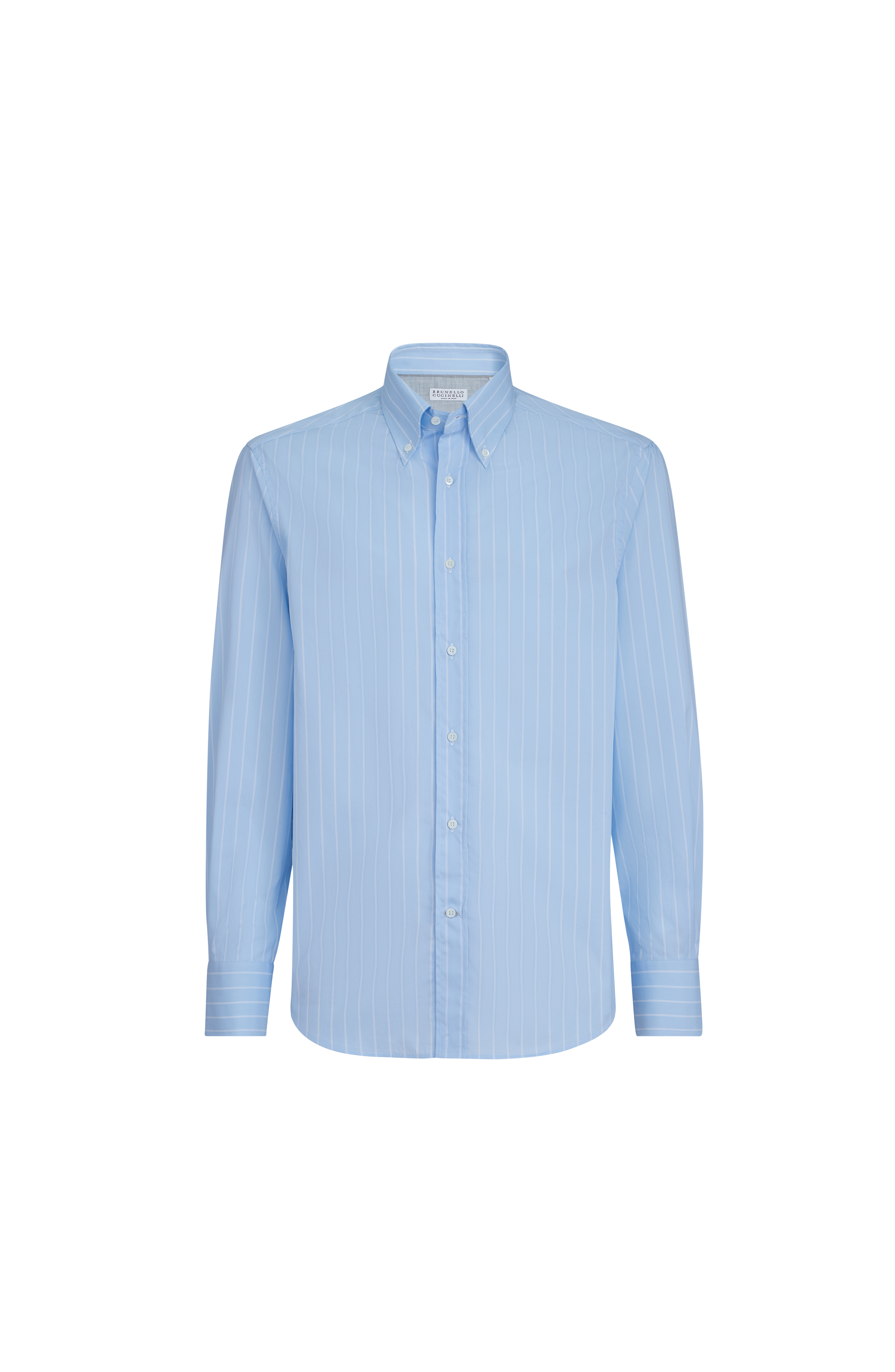 Striped poplin shirt - image 2