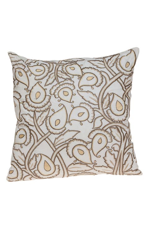 Celeste Embroidered Throw Pillow