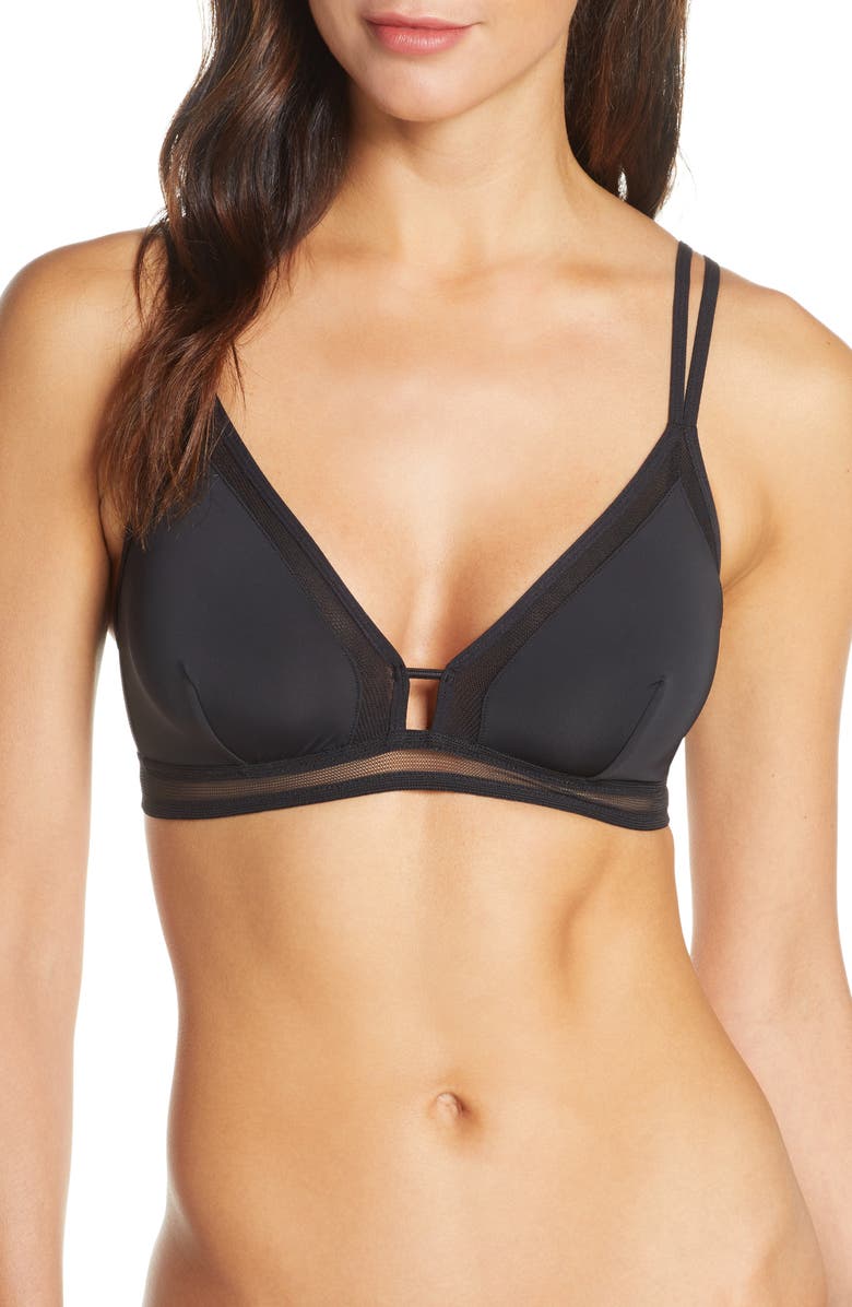LIVELY The Mesh Trim Bralette, Main, color, 
