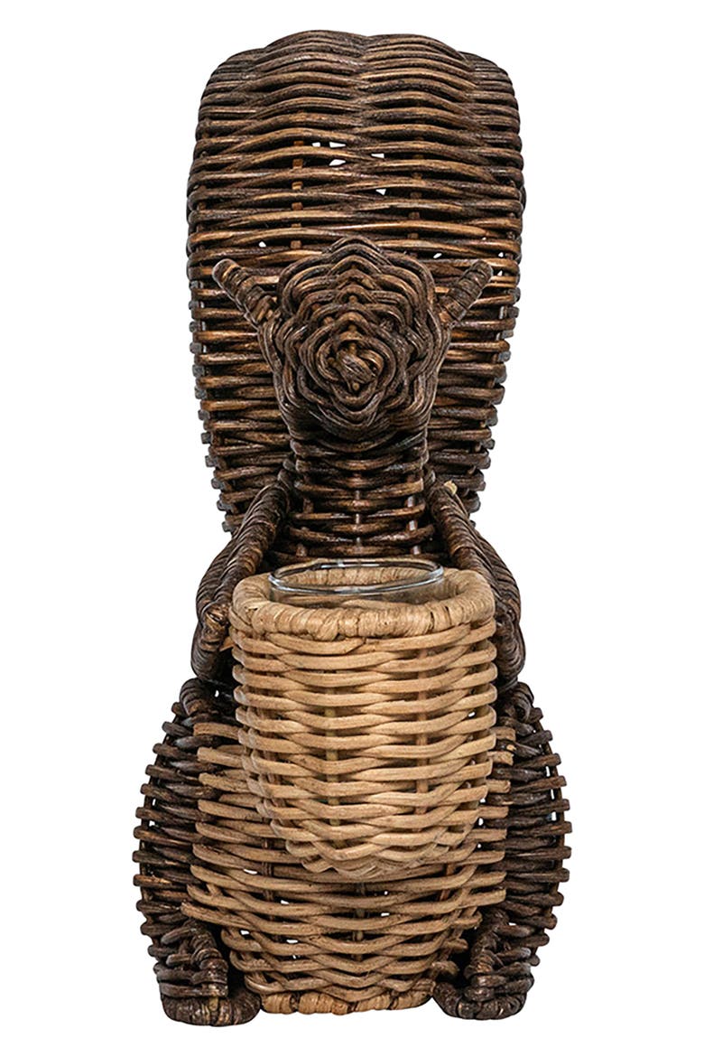 Devon Will Squirrel Vase, Alternate, color, BROWN