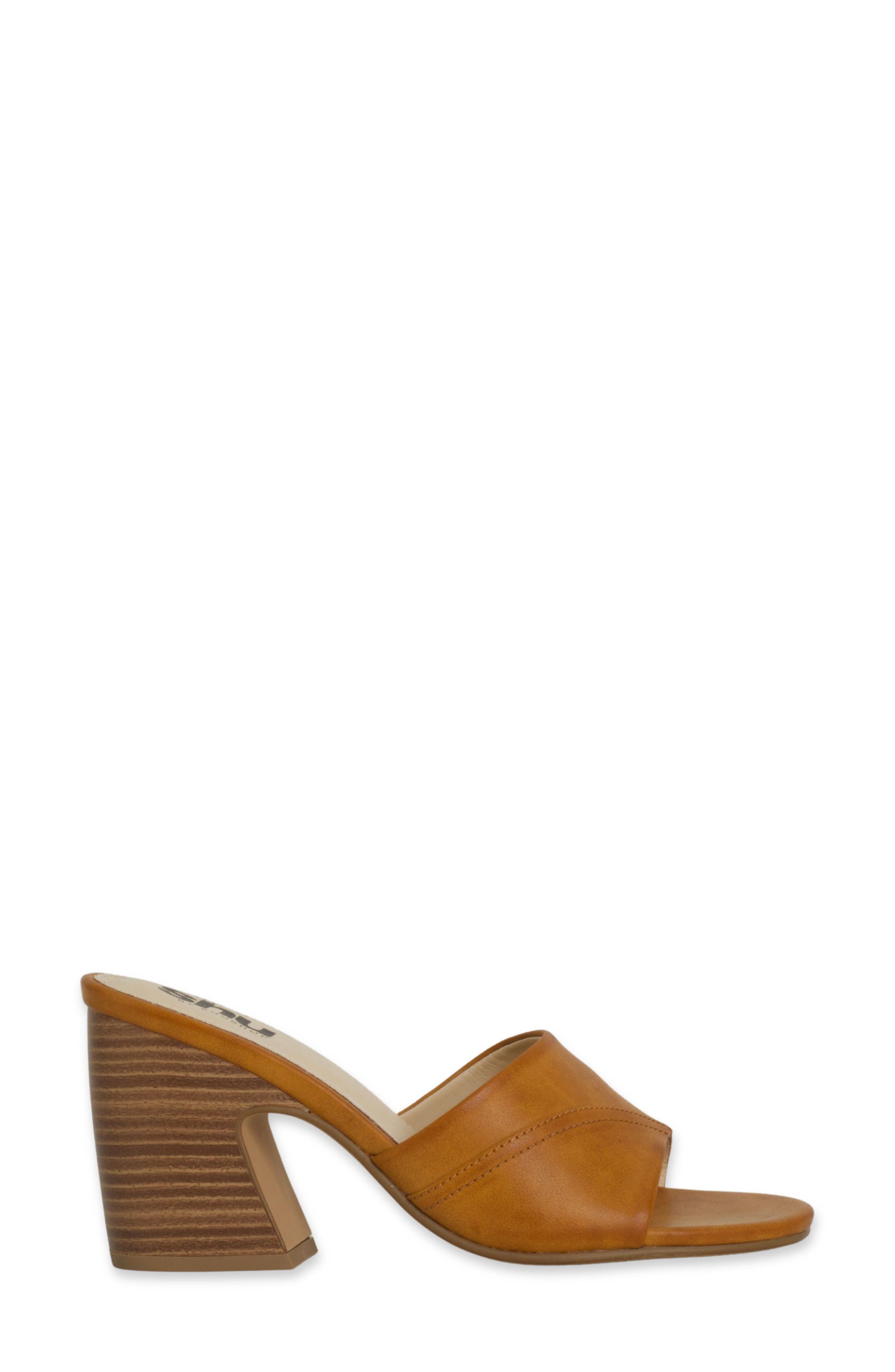 SHUSHOP Elsy Slide Sandal, Alternate, color, Camel