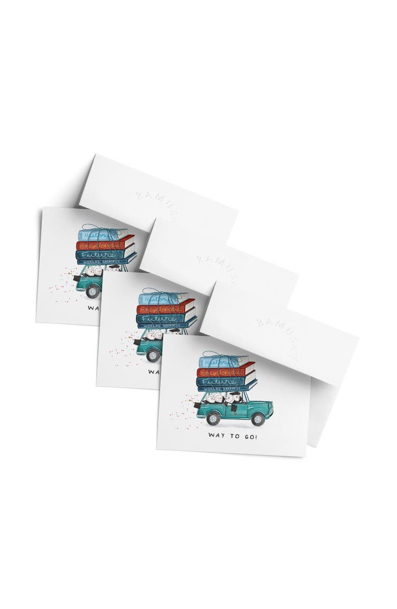 Ramus & Co Graduation Greeting Card Pack Sets (3 ct) Way To Go Owls, Main, color, Multi-Pack