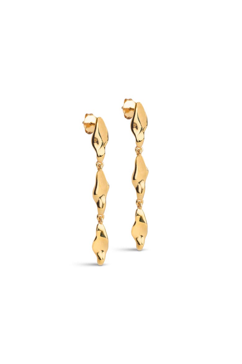 India Medium Earrings, Main, color, Gold