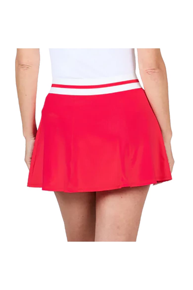 UV Colors High-Waist 14 Inch Womens Tennis Skirt, Alternate, color, Berry Red