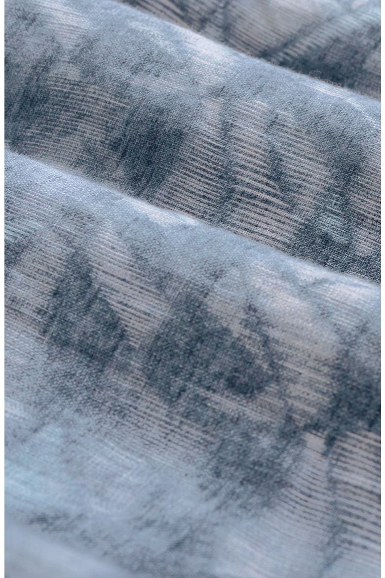 Julian Shaped Fit Abstract Leaf Print Linen Button-Up Shirt, Alternate, color, ETHER