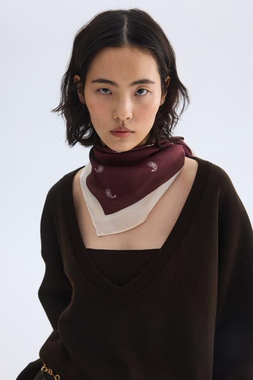 H&M V-neck Jumper in Dark Brown at Nordstrom, Size Medium