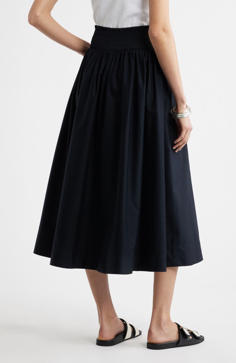 Nordstrom Smocked Cotton Midi Skirt, Alternate, color,