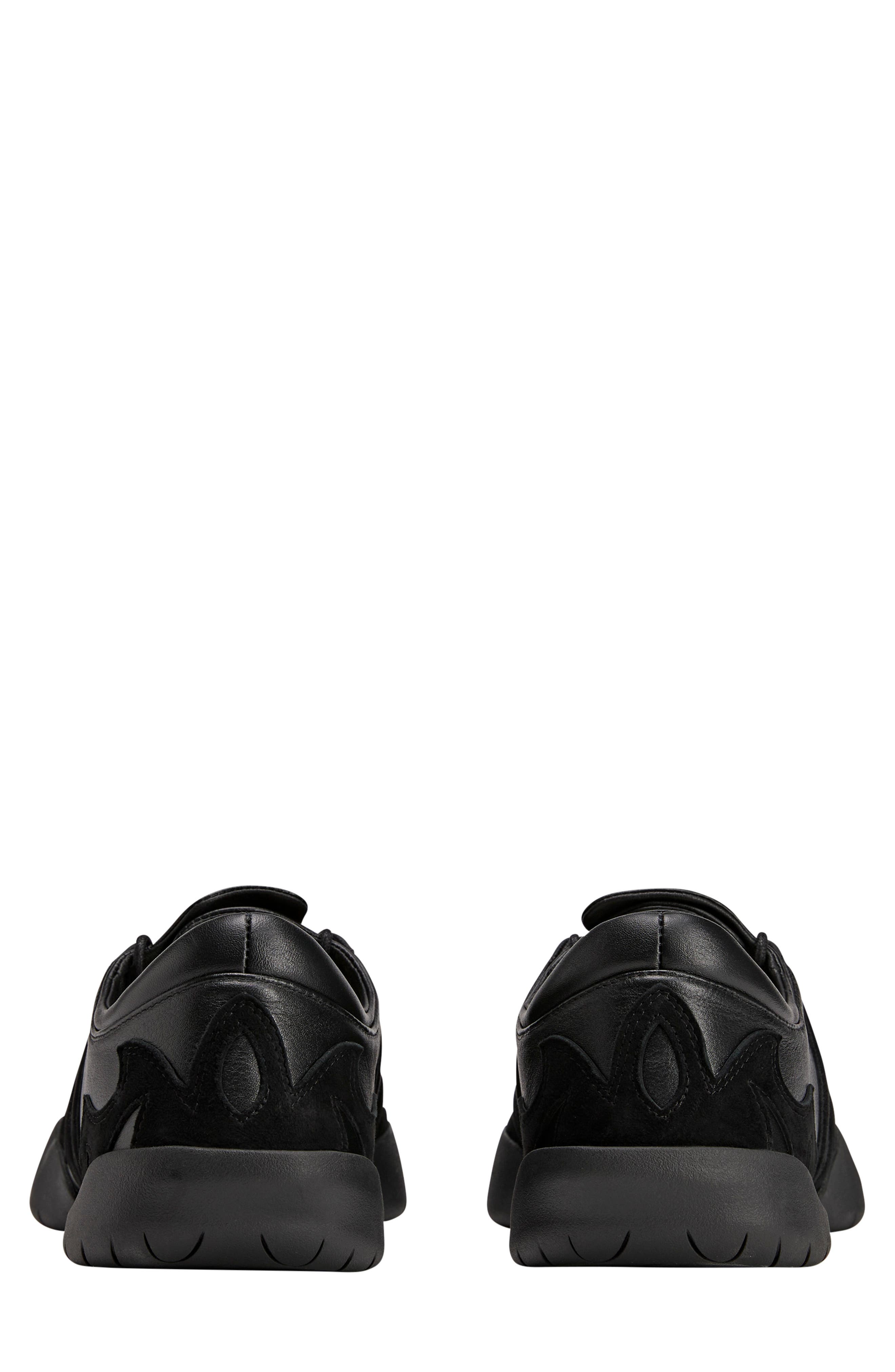 Y-3 REGU 2002 Leather Sneaker, Alternate, color, BLACK